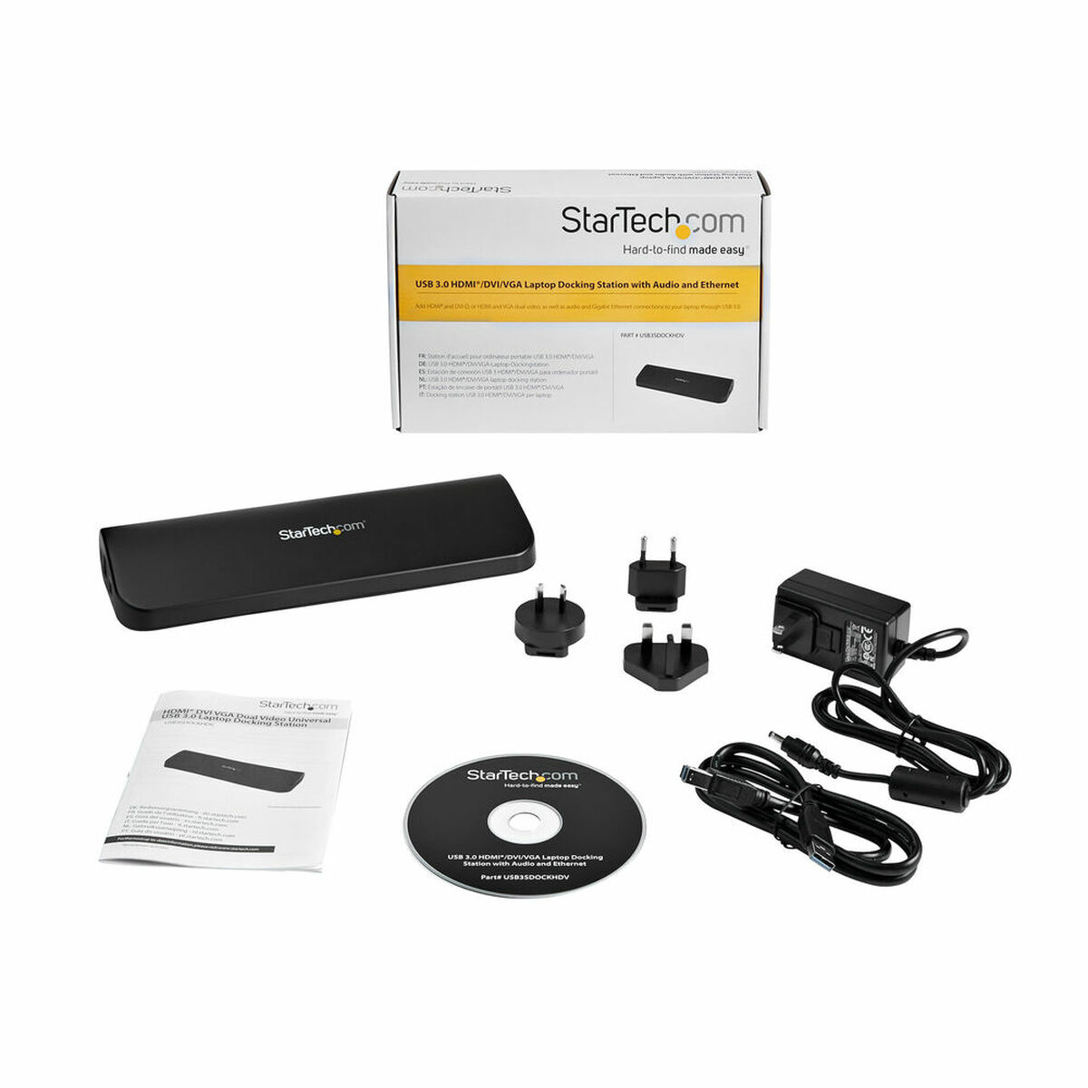 USB šakotuvas Startech USB3SDOCKHDV